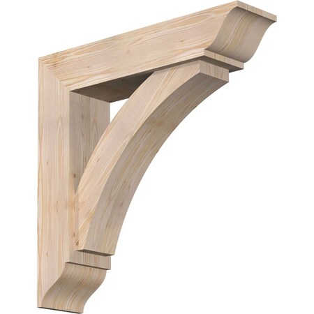 Thorton Traditional Smooth Bracket w/ Offset Brace, Douglas Fir, 7 1/2"W x 32"D x 32"H